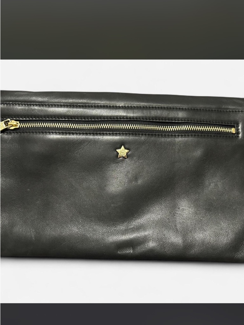Ash Embroidered Envelope Clutch with Gold and Accents - Picture 7 of 8